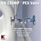 Keeney Mfg Quarter Turn No Crimp PEX Angle Valve, 1/2" Comp PEX x 1/4" O.D. PP2888EZ - alternate 3
